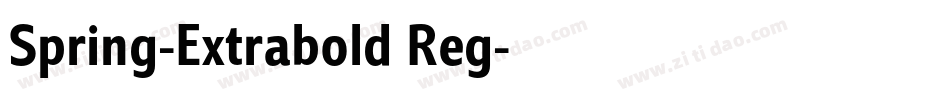 Spring-Extrabold Reg字体转换